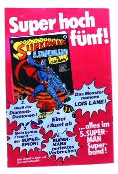 DC Comics Superman Batman Comic Nr. 23 (1975): Das Mädchen mit dem Klarsicht-Gehirn von Ehapa